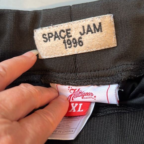 Space Jam Just Don Basketball Shorts Black W/ Stars & Zipper Pockets Mens XL - Picture 6 of 10